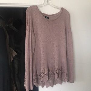 Bobeau light purple sweater
